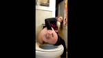 Gal with a lovely bottom shits in toilet.mp4