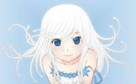 MonogatariSeriesSengokuNadekoanimeanimegirlswhitehairblueey[...].jpg